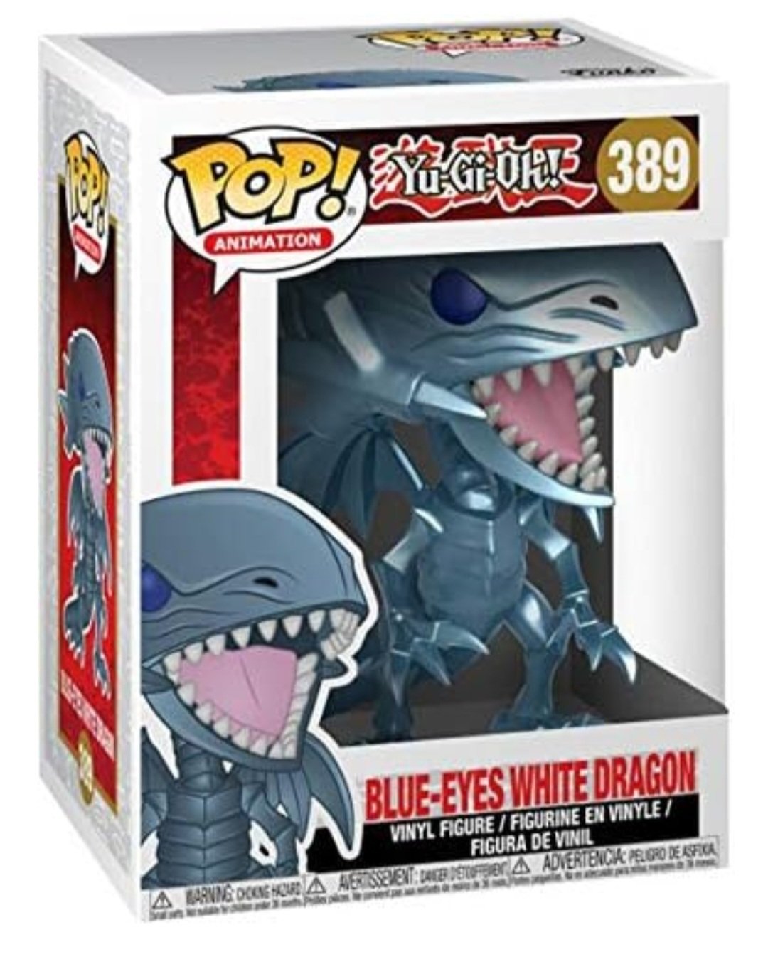 Yu-Gi-Oh™! Blue Eyes White Dragon Funko Pop!™ Vinyl Figure #389 W/ Plastic Pop Protector