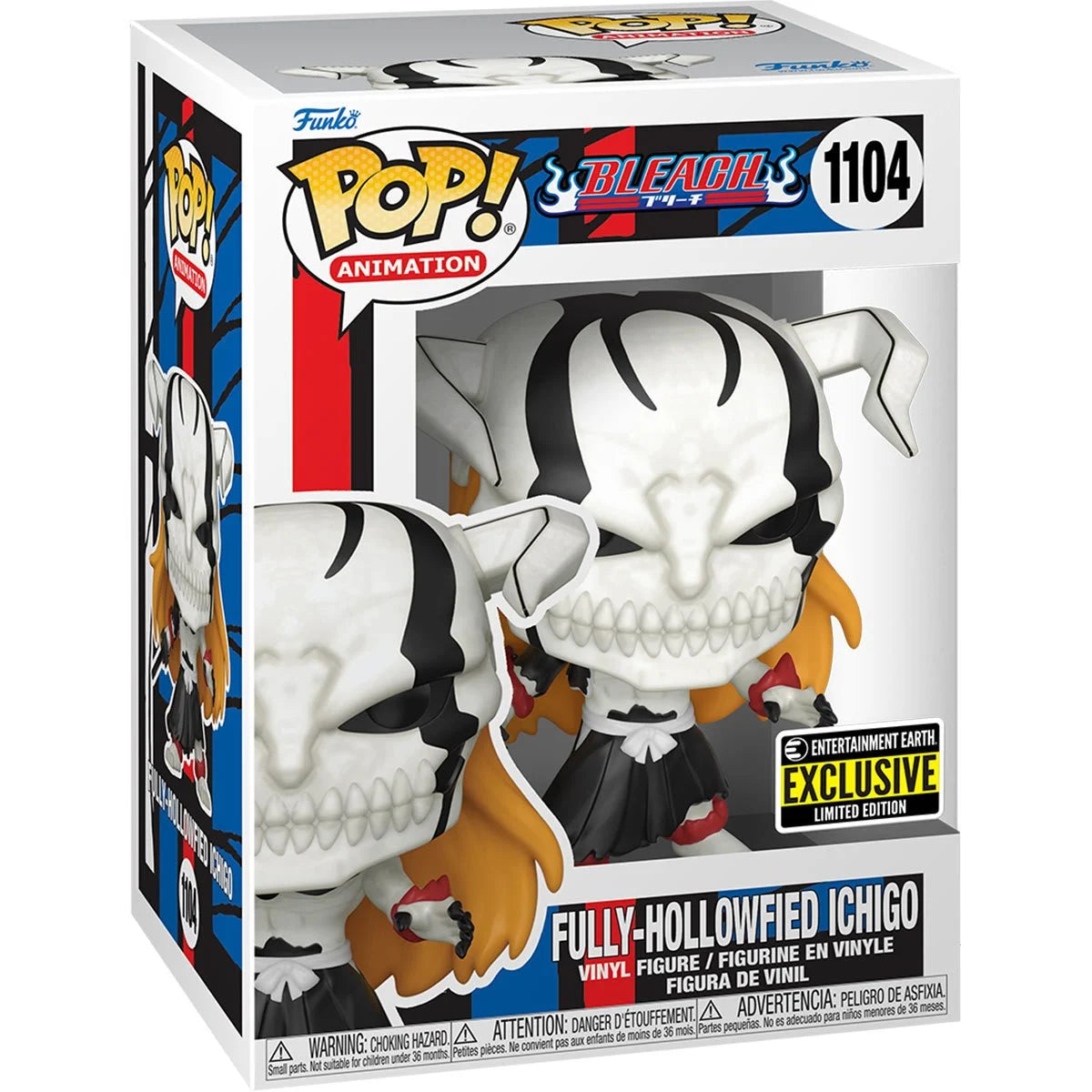 CLEARANCE!! Bleach™ Fully Hollowfied Ichigo Funko Pop!™ Vinyl Figure #1104 - Entertainment Earth Exclusive W/ Plastic Pop Protector