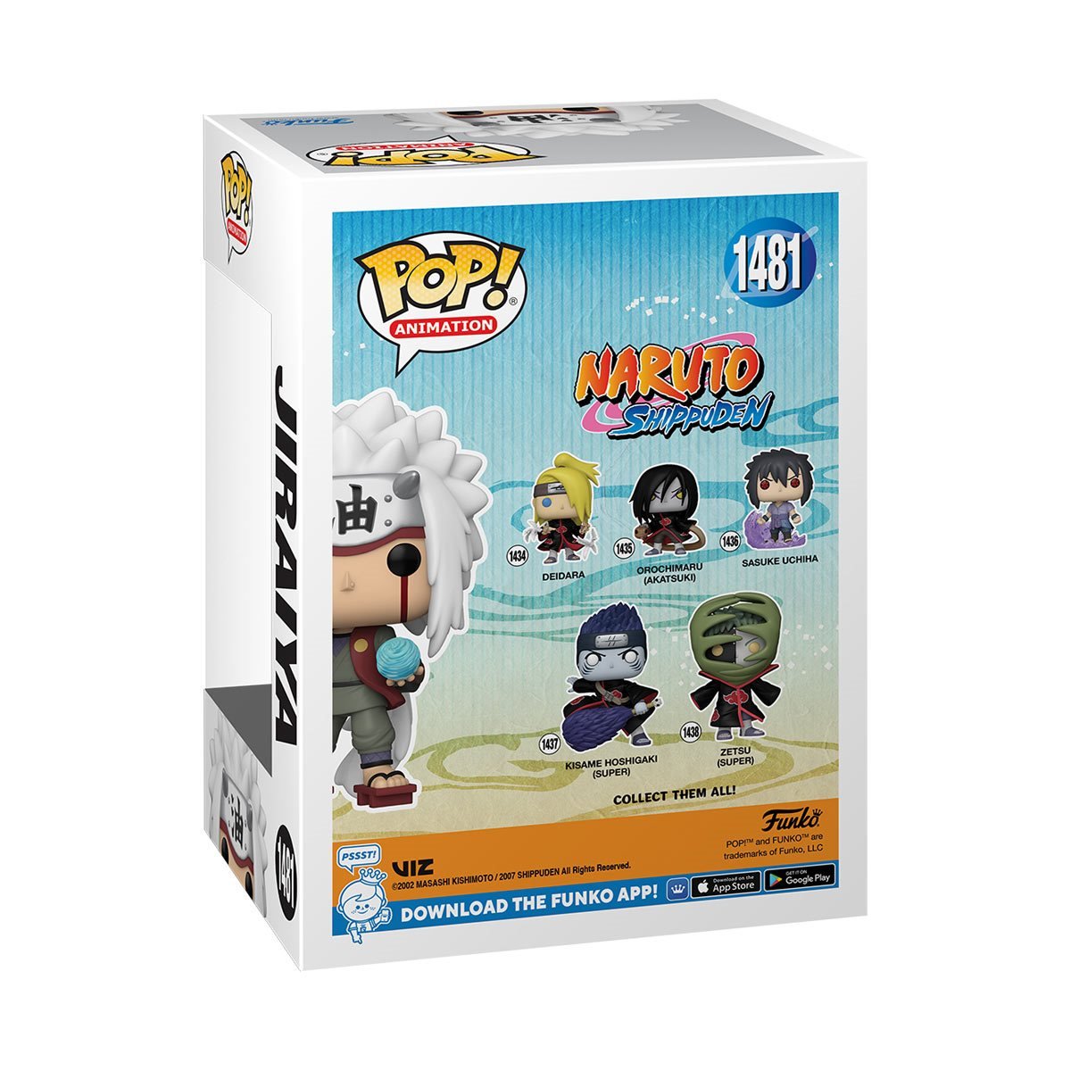 CLEARANCE!! Naruto Shippuden™ Jiraiya with Rasengan Glow-in-the-Dark Funko Pop!™ Vinyl Figure #1481 - Entertainment Earth Exclusive