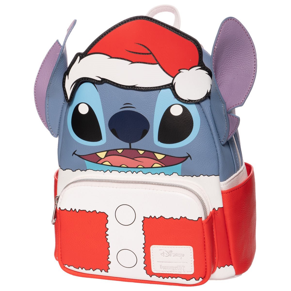 Loungefly™ Lilo & Stitch™ Disney™ Holiday Santa Stitch Mini-Backpack - Entertainment Earth Exclusive