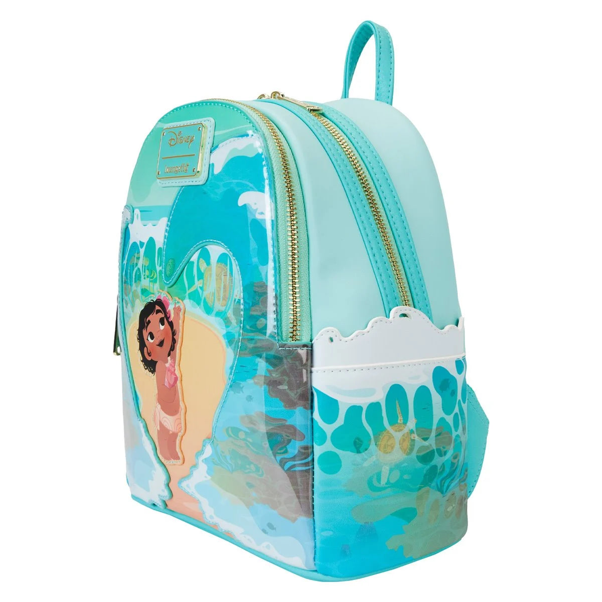 Loungefly™ Disney™ Moana™ Baby Moana Ocean Waves Loungefly Mini-Backpack Glow-in-the Dark!!