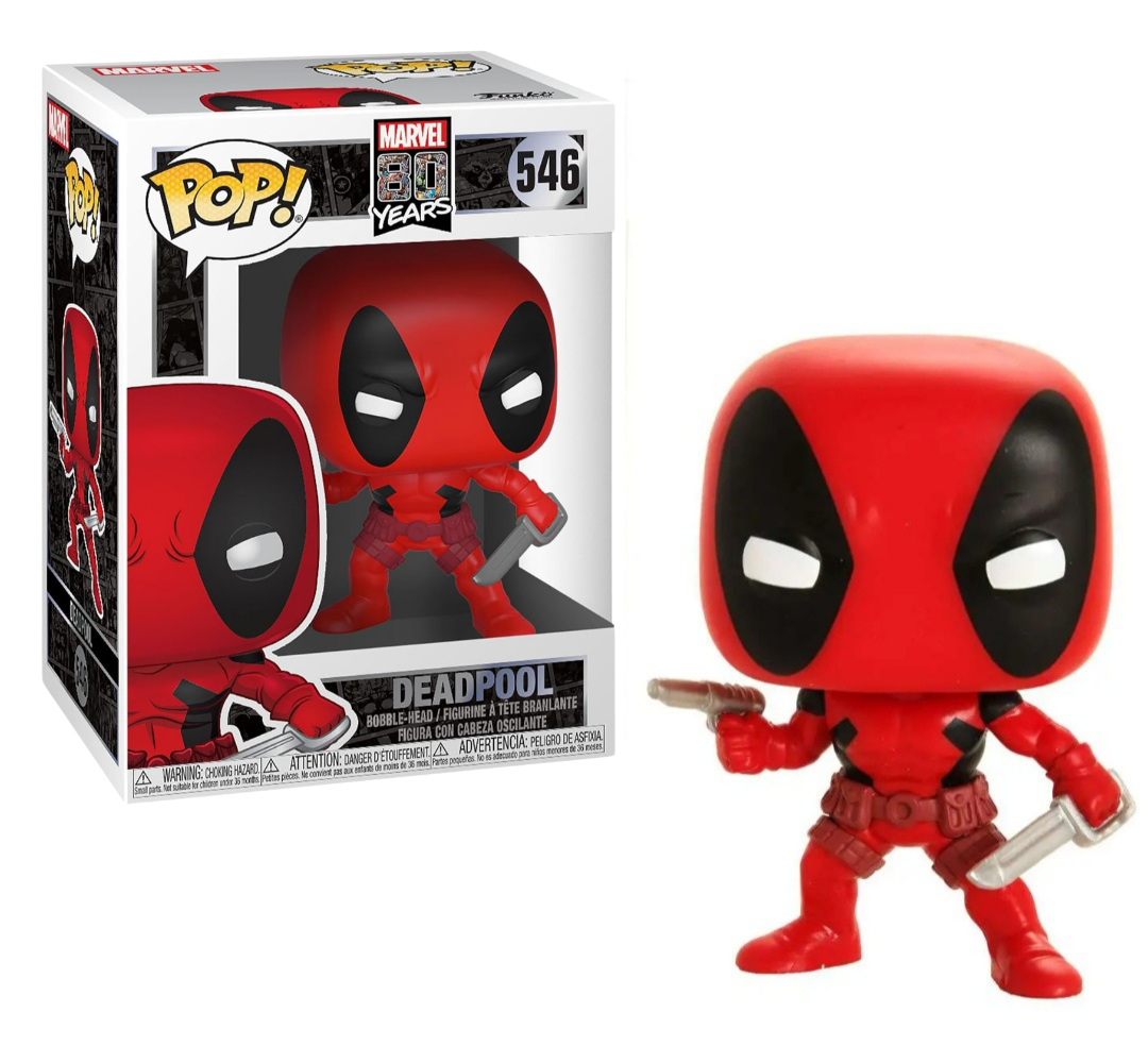 Marvel™ 80th First Appearance Deadpool Funko Pop!™ Vinyl Figure #546 w/Plastic Protector