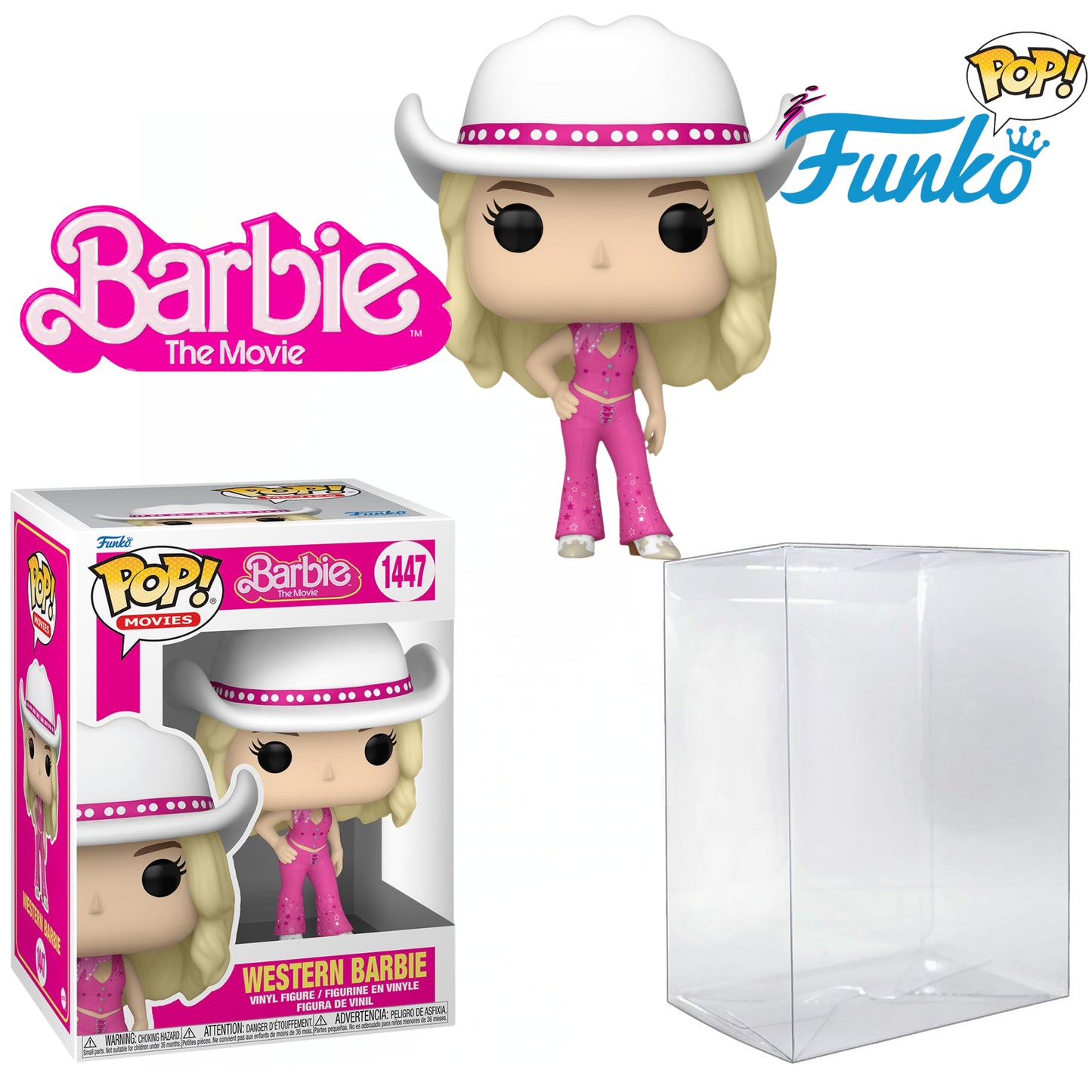 Barbie™ Movie Western- Barbie™ Funko Pop!™ Vinyl Figure #1447 W/ Plastic Pop Protector