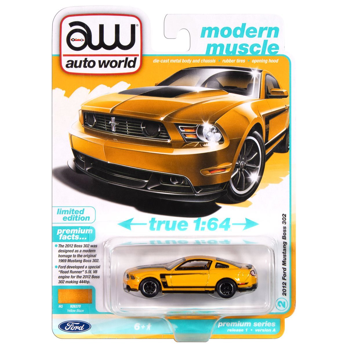 Auto World™ Premium 2025 Release 1 Version A 1:64 Scale Die-Cast Metal Vehicle Case of 6