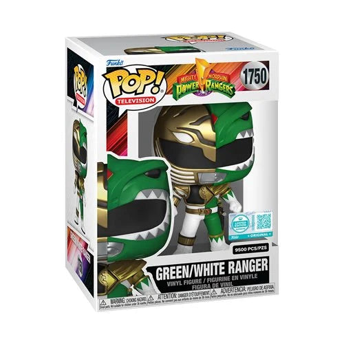 Mighty Morphin' Power Rangers™ Green/White Ranger Funko Pop!™ Vinyl Figure #1750 - Entertainment Earth Exclusive™