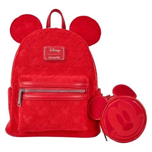 Loungefly™ Disney™ Mickey™ Ears Red Burnout Mini-Backpack