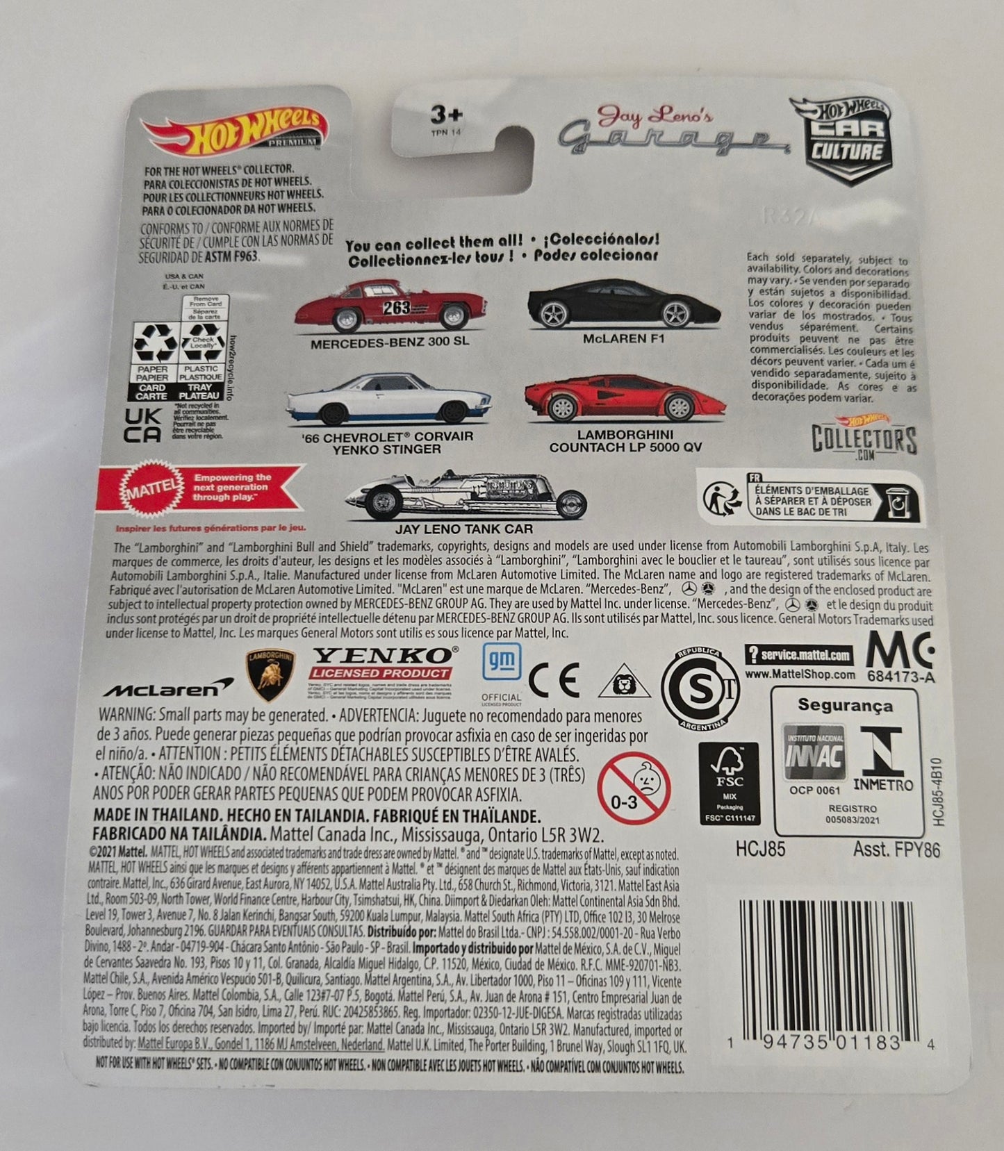 Hot Wheels™  Premium™  Jay Leno Tank Car™