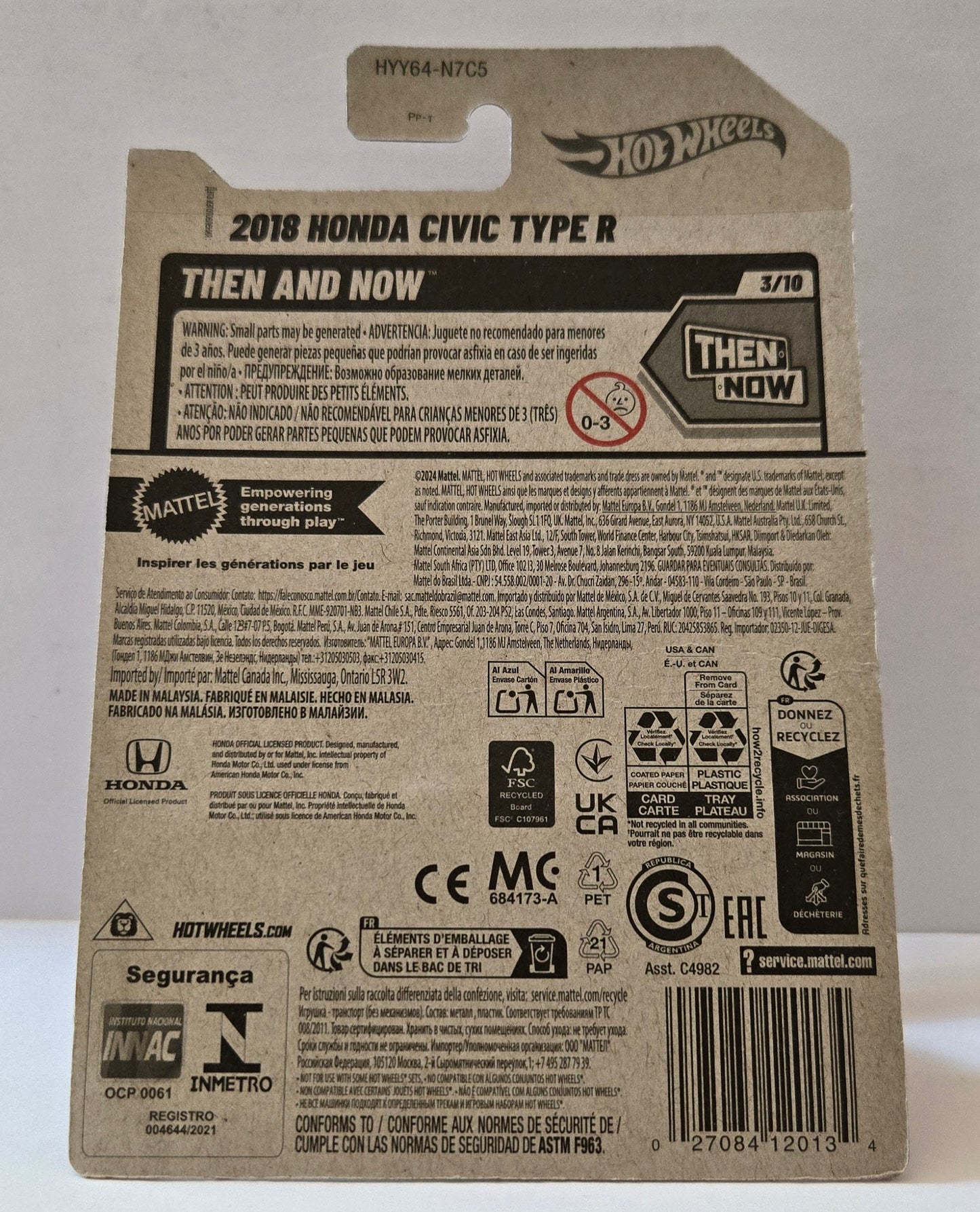Hot Wheels™ 2018 Honda™ Civic™ Type R™
