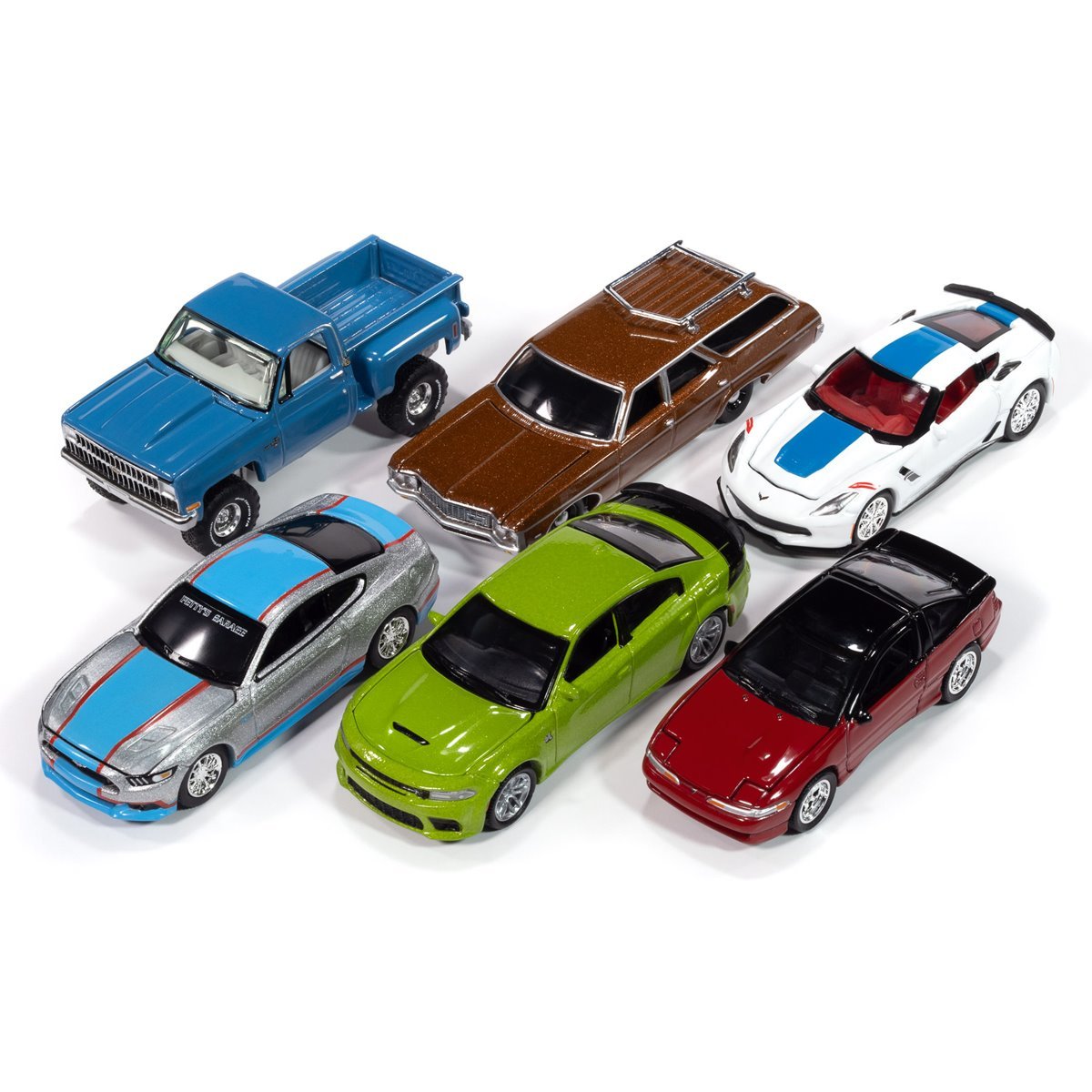 Auto World™ Premium 2024 Release 3 Version A 1:64 Scale Die-Cast Metal Vehicle Case of 6