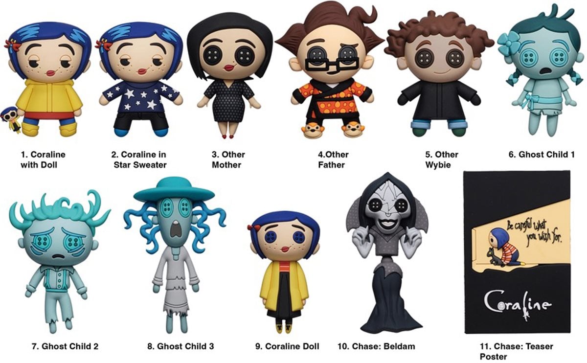 Monogram™ Coraline™ Series 2 3D Foam Bag Clip