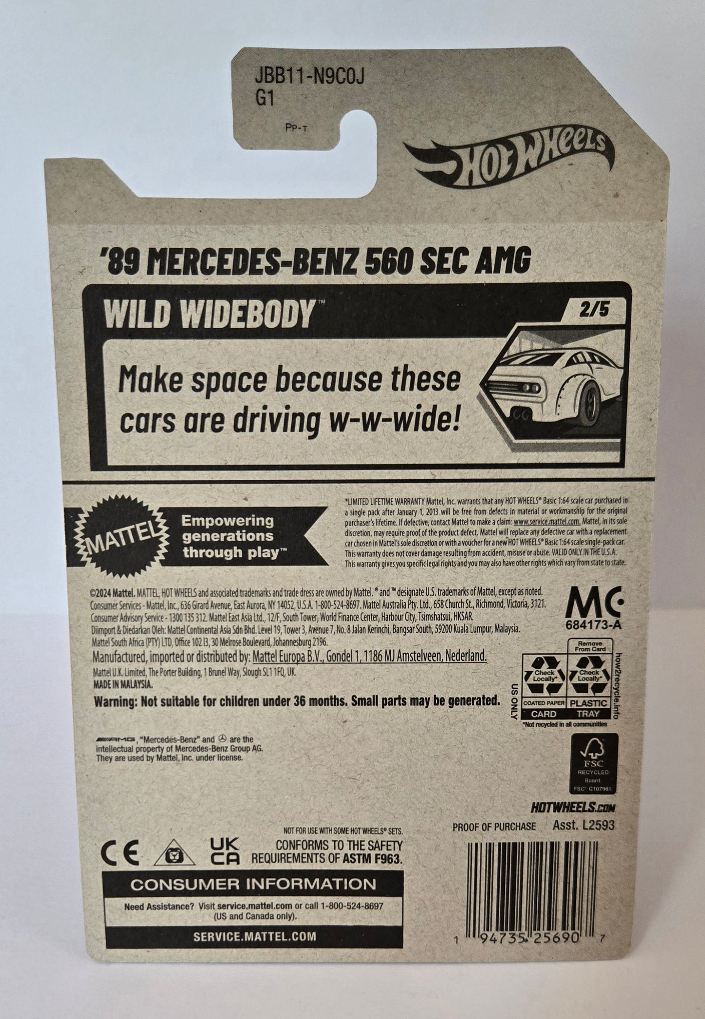 Hot Wheels™ '89 Mercedes-Benz™ 560 SEC AMG™