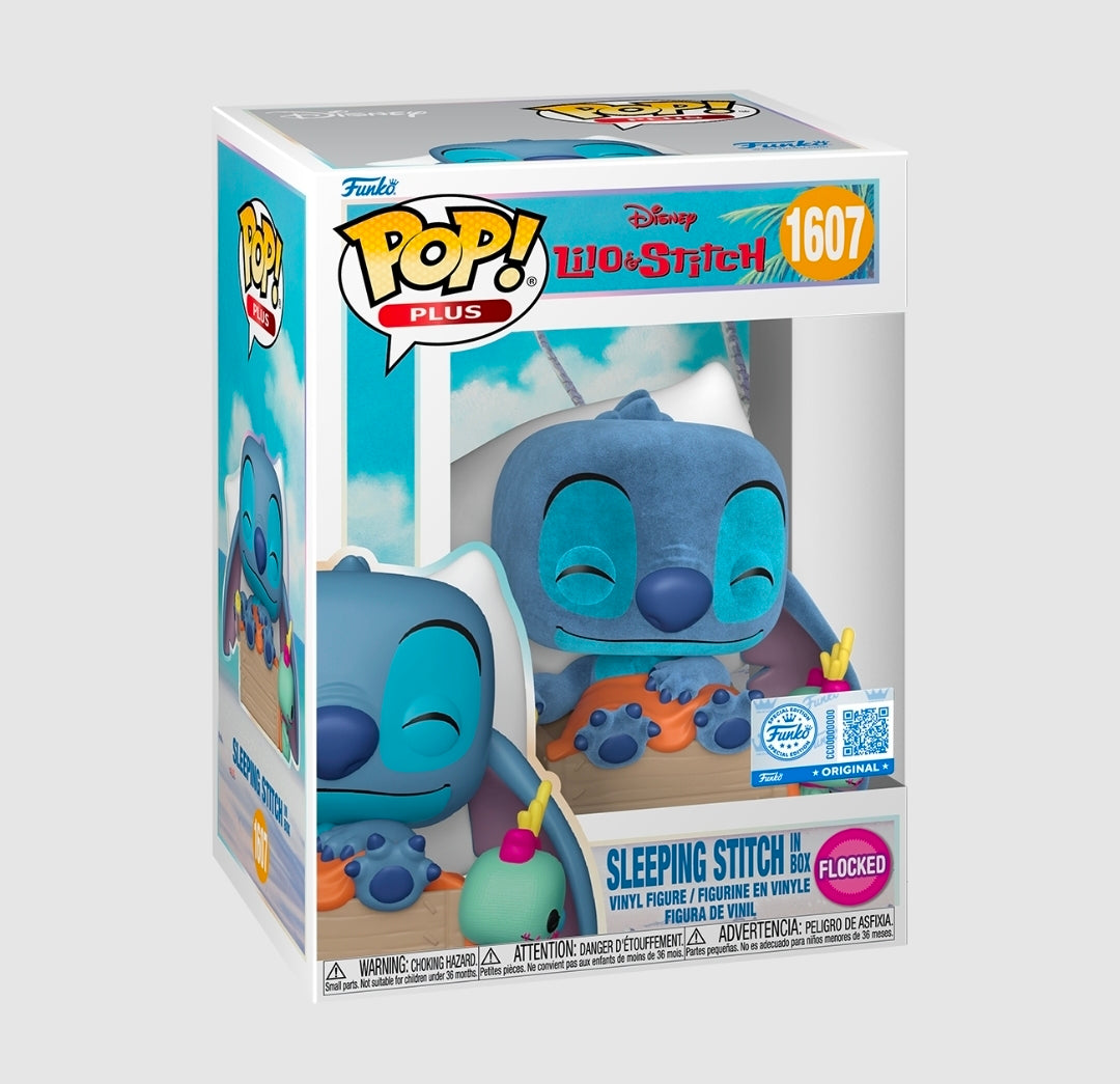Disney™ Lilo & Stitch™ Sleeping Stitch™ in Box (Flocked) Funko Pop!™ Plus #1607