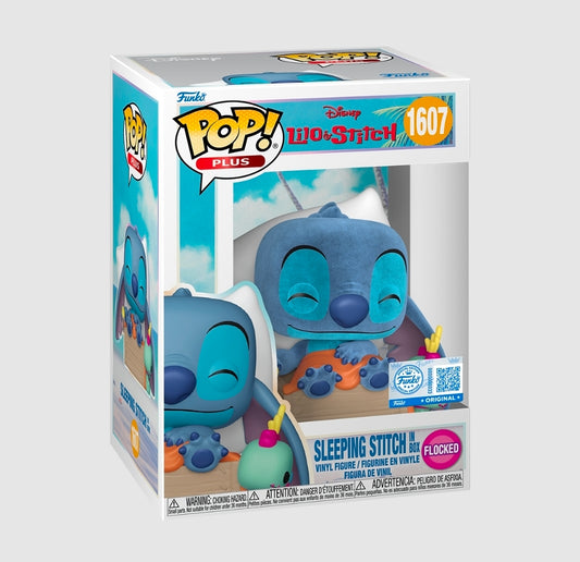 Disney™ Lilo & Stitch™ Sleeping Stitch™ in Box (Flocked) Funko Pop!™ Plus #1607